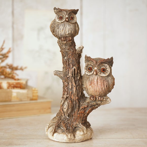 Country Living Owls On A Tree Ornament - image 1