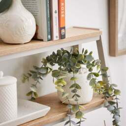 Ainsley 2 Tier Stone & Oak Effect Wall Shelf - thumbnail 2