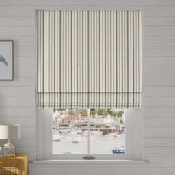 Coastal Salcombe Stripe Made to Measure Roman Blind