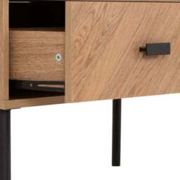 Leon 2 Drawer Coffee Table, Oak Effect - thumbnail 5
