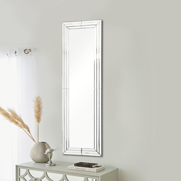 Triple Edge Rectangle Full Length Wall Mirror - image 1