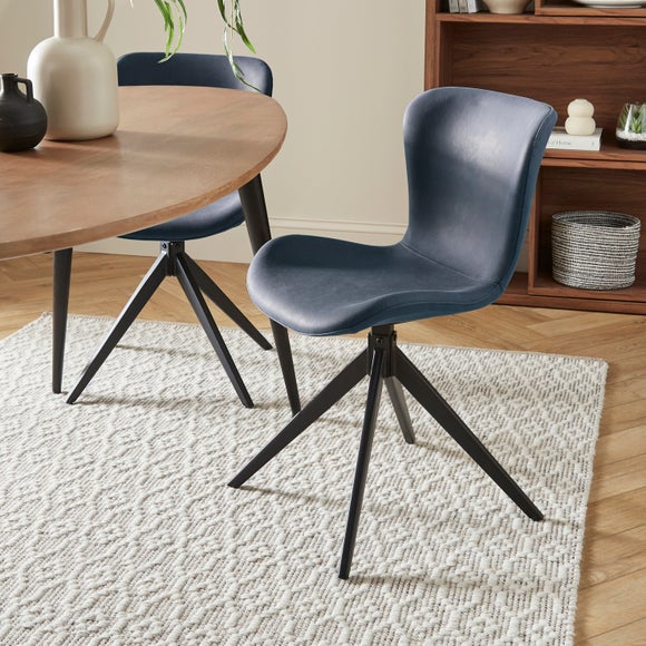 Lennie Set of 2 Dining Chairs, Faux Leather - image 1