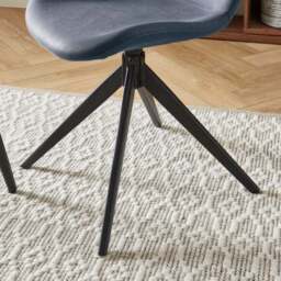 Lennie Set of 2 Dining Chairs, Faux Leather - thumbnail 3