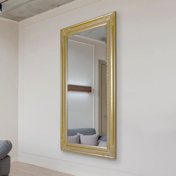 Caspian Vintage Elegant Rectangle Full Length Wall Mirror - image 1