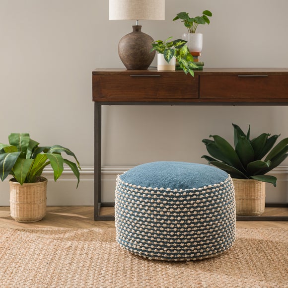 Jersey Bobble Round Pouffe - image 1