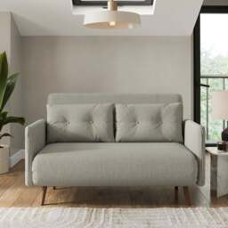 Lydia Tiny Stripe Small Double 2 Seater Sofa Bed - thumbnail 1