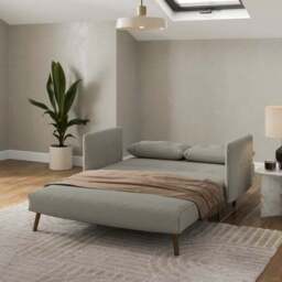 Lydia Tiny Stripe Small Double 2 Seater Sofa Bed - thumbnail 2