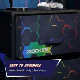 X Rocker Hex Canvas Bedside Table - thumbnail 5