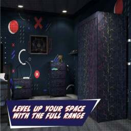 X Rocker Hex Canvas Bedside Table - thumbnail 6