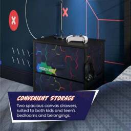 X Rocker Hex Canvas Bedside Table - thumbnail 3