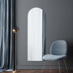 Arcus Slim Frameless Arched Full Length Wall Mirror - thumbnail 1