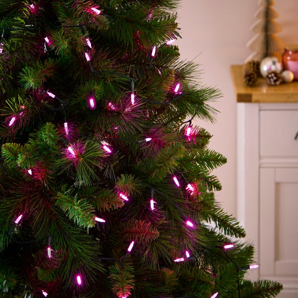 200 Pink LED Incadescent Style String Lights - image 1