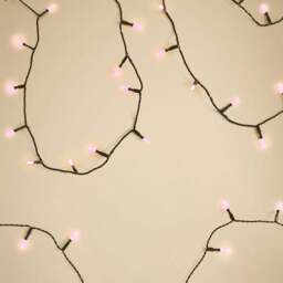 200 Pink LED Incadescent Style String Lights - thumbnail 3