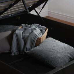 Berlin Ottoman Bed Frame, Faux Leather - thumbnail 6