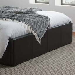 Berlin Ottoman Bed Frame, Faux Leather - thumbnail 5