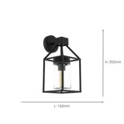 EGLO Trecate Industrial Indoor Outdoor Wall Light - thumbnail 5