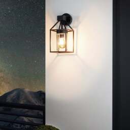 EGLO Trecate Industrial Indoor Outdoor Wall Light - thumbnail 1