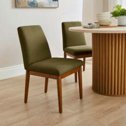 Cassie Set of 2 Dining Chairs, Fabric