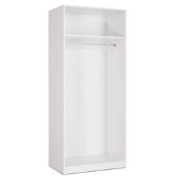 Acton Double Wardrobe, White - thumbnail 3