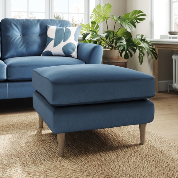 Sven Opulent Velvet Footstool - image 1