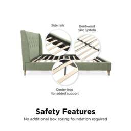 Novogratz Her Majesty Bed, Linen - thumbnail 4