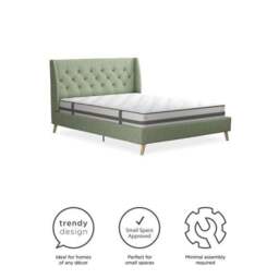 Novogratz Her Majesty Bed, Linen - thumbnail 5