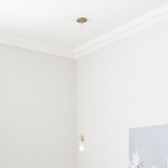 Scalloped Adjustable Flex Ceiling Light Cable - image 1