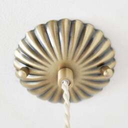 Scalloped Adjustable Flex Ceiling Light Cable - thumbnail 3