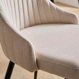 Shea Set of 2 Dining Chairs, Fabric - thumbnail 4