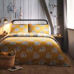 Dream & Drapes Colville Check 100% Brushed Cotton Reversible Duvet Cover & Pillowcase Set - thumbnail 3