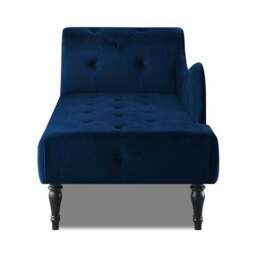 Wisteria Velvet Chaise Lounge - thumbnail 5