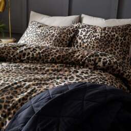 Animal Print Sateen Duvet Cover & Pillowcase Set - thumbnail 6