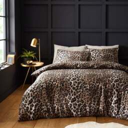 Animal Print Sateen Duvet Cover & Pillowcase Set - thumbnail 3