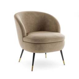 Marcie Luxe Velvet Cocktail Chair - thumbnail 6