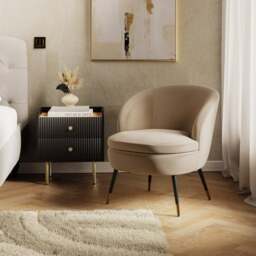 Marcie Luxe Velvet Cocktail Chair - thumbnail 1
