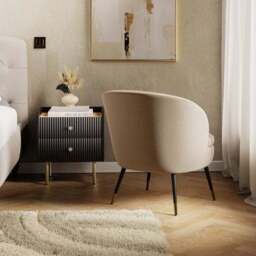 Marcie Luxe Velvet Cocktail Chair - thumbnail 2