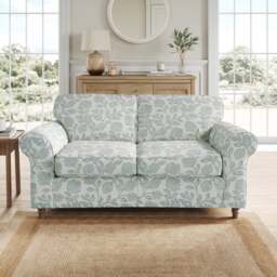 Flori Woven Floral Fabric 2 Seater Sofa - thumbnail 1