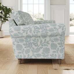 Flori Woven Floral Fabric 2 Seater Sofa - thumbnail 2