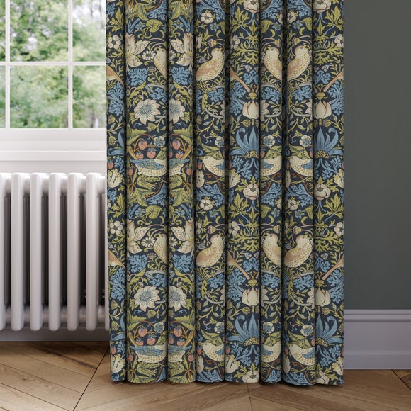 William Morris At Home Strawberry Thief 100% Cotton Made to Measure Curtains - image 1