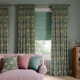 William Morris At Home Strawberry Thief 100% Cotton Made to Measure Curtains - thumbnail 2