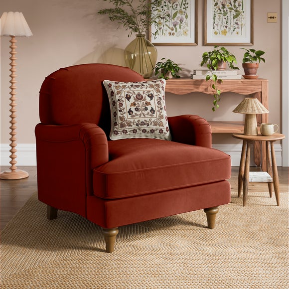 Beatrice II Velvet Armchair - image 1