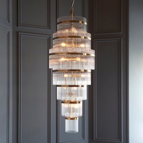 Vogue Langdon Grand Art Deco 21 Light Adjustable Chandelier - image 1