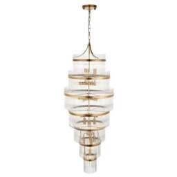 Vogue Langdon Grand Art Deco 21 Light Adjustable Chandelier - thumbnail 5