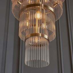 Vogue Langdon Grand Art Deco 21 Light Adjustable Chandelier - thumbnail 2