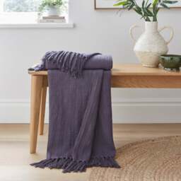 Westcott Slub Cotton Throw Blanket - thumbnail 1