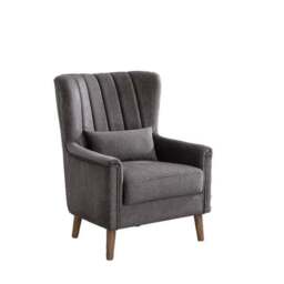Image Furnishings Charlotte Velvet Wingback Occasional Armchair - thumbnail 5