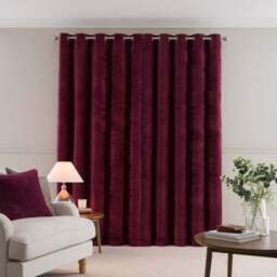 Alayna Chenille Eyelet Curtains (Blackout Thermal Available) - thumbnail 4