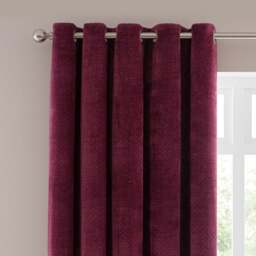 Alayna Chenille Eyelet Curtains (Blackout Thermal Available) - thumbnail 1