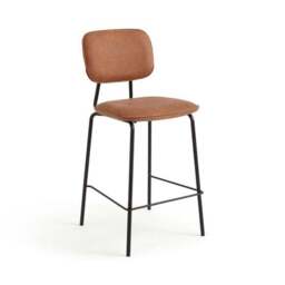 Barker Counter Height Barstool, Faux Leather - thumbnail 5