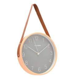 Hometime Round Wooden Wall Clock with Hanging Belt - thumbnail 2